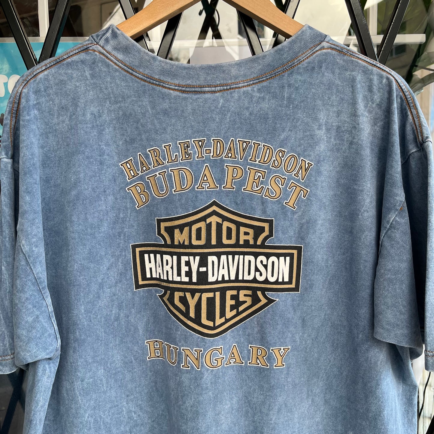 Vintage Harley Davidson Hungary Tee - Size XL