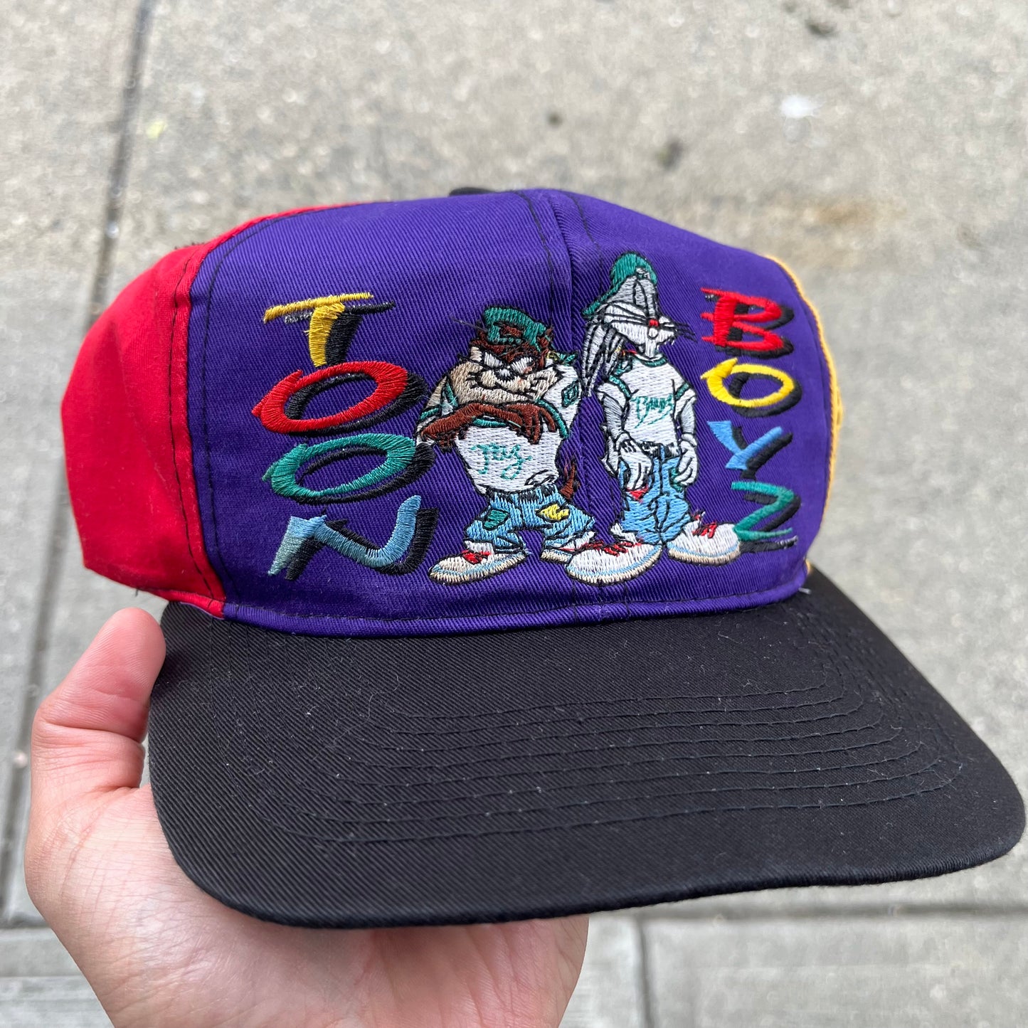 1993 Looney Tunes “Toon Boys” Colour Block Snapback