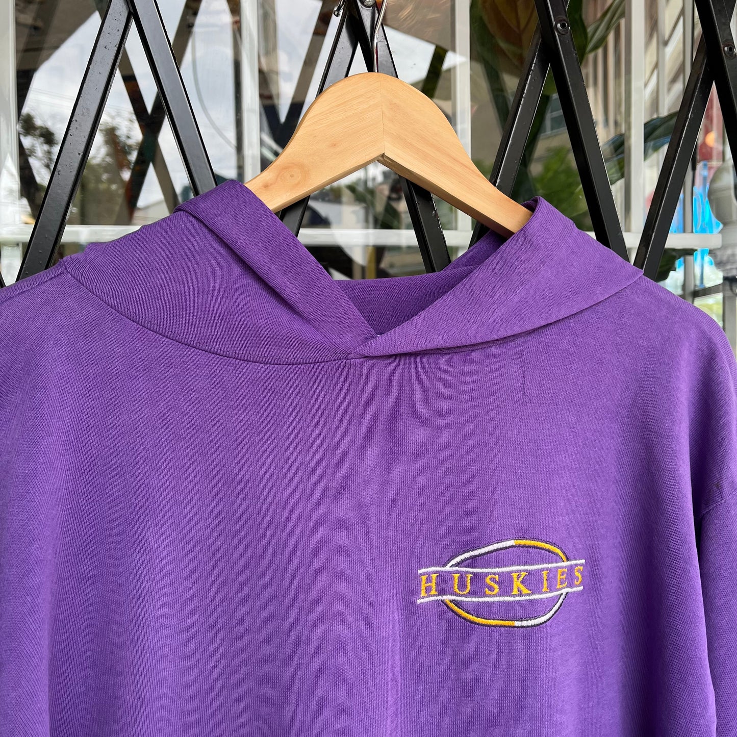 Vintage 90s Champion Washington Huskies Light Hoodie - Size L