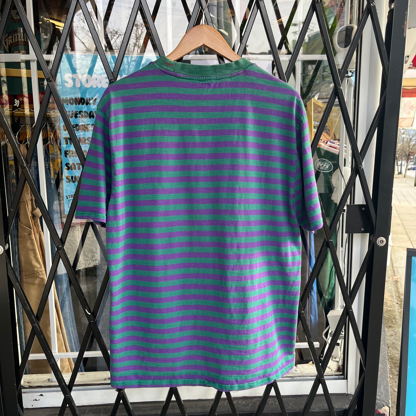 Guess x A$AP Striped Tee - Size L