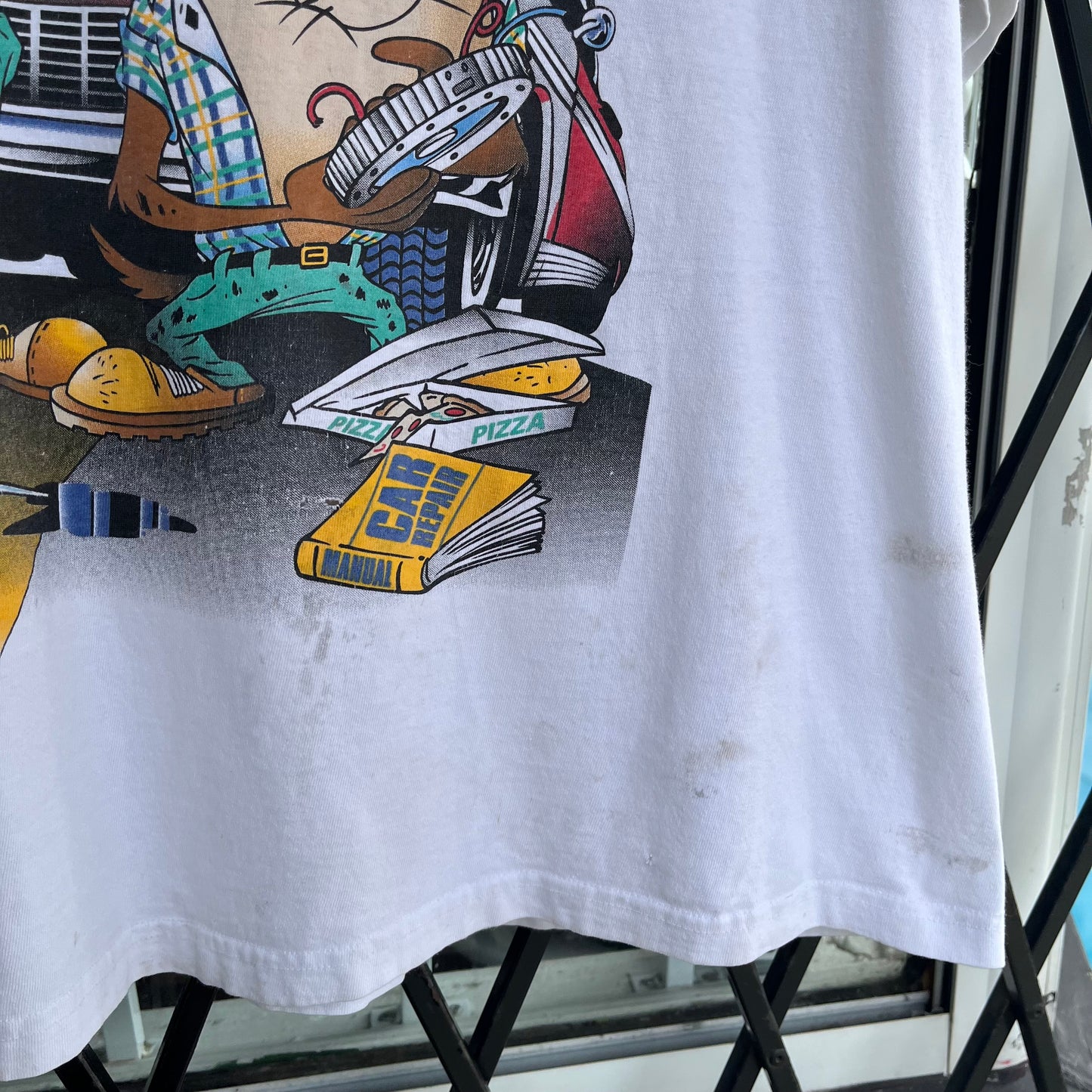 1995 Looney Tunes Hot Rods Mechanics Tee - Size L