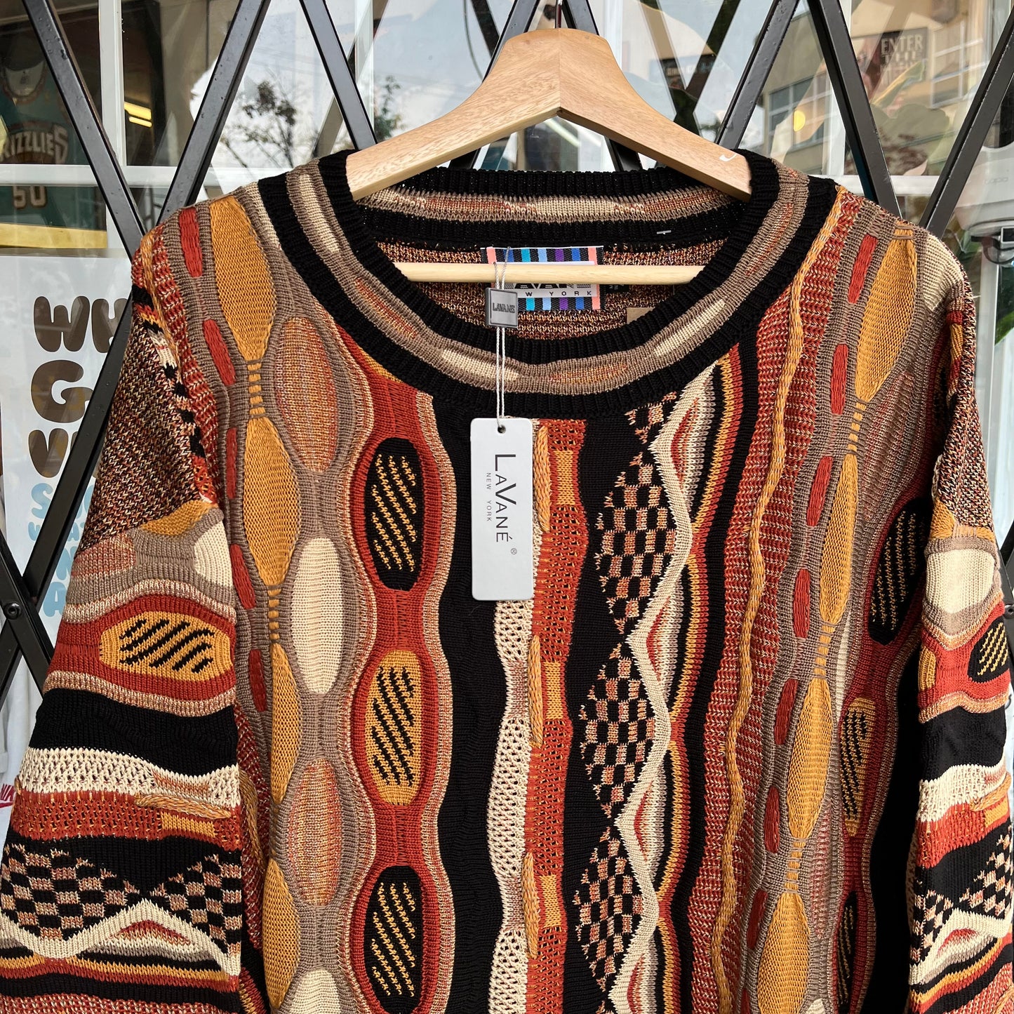 Vintage Coogi Style 3D Knit Sweater - Size 4XL