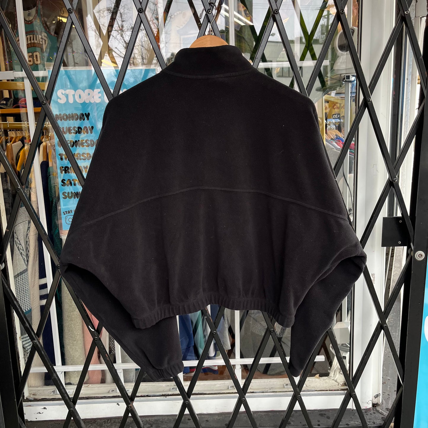 Newer Nike Fleece Cropped Quarter Zip Sweater - Size Womens S