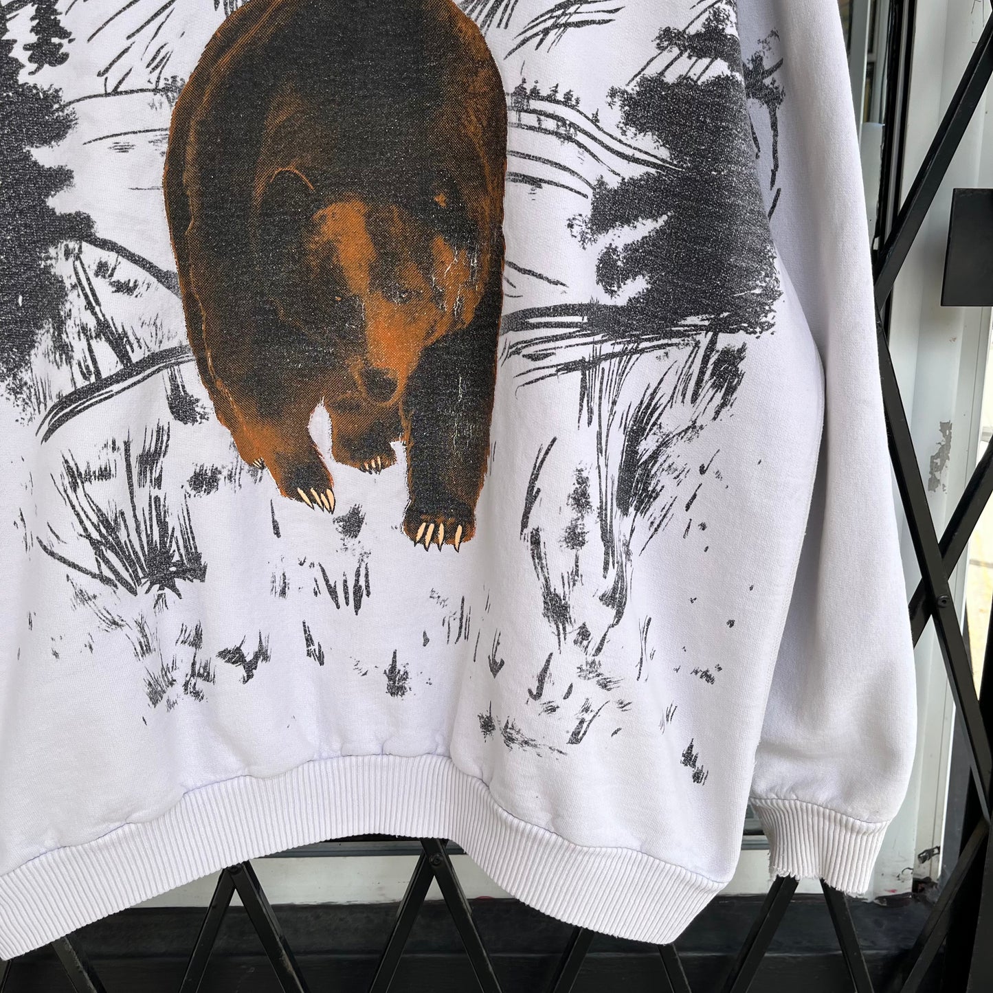 Vintage Bear Oversized Crewneck - Size XXL