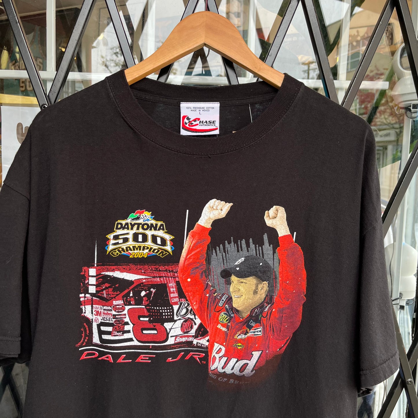 Vintage NASCAR Dale Earnhardt Jr. Racing Tee - Size L