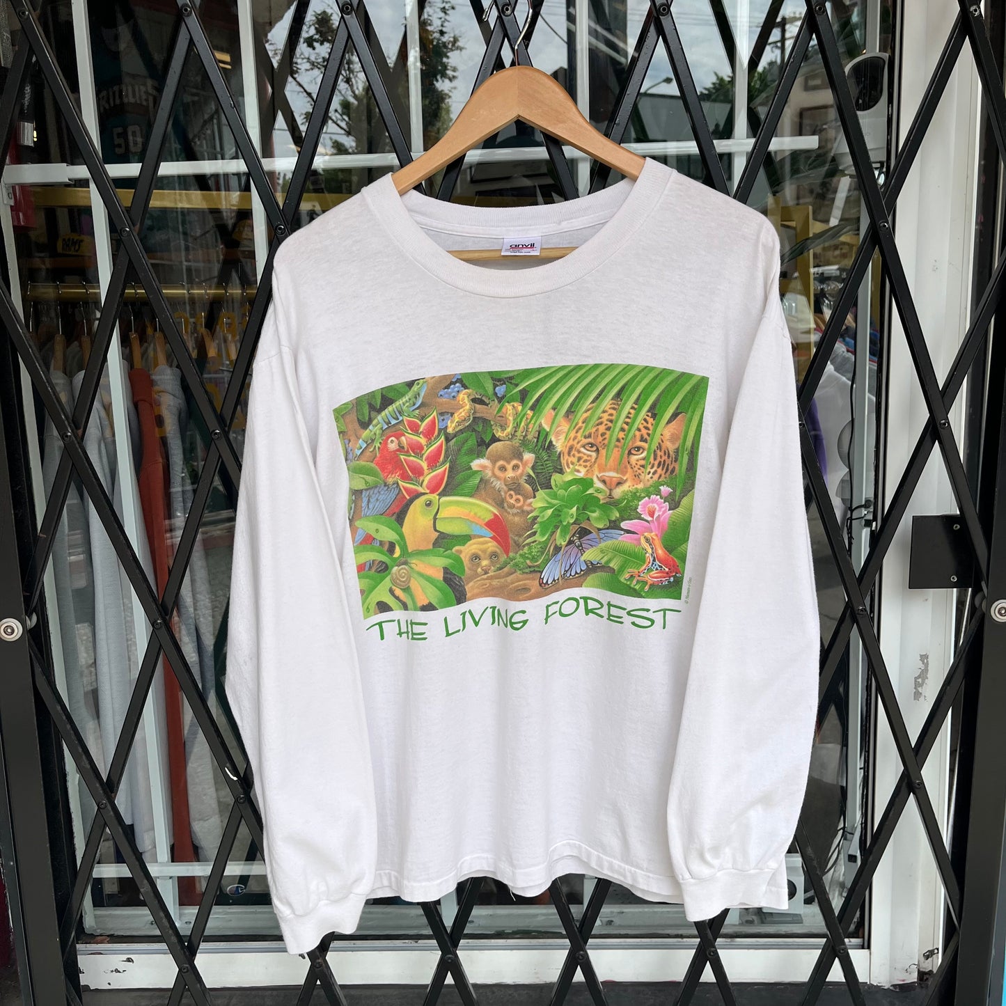 Vintage 90s The Living Forest Nature Long Sleeve Shirt - Size L