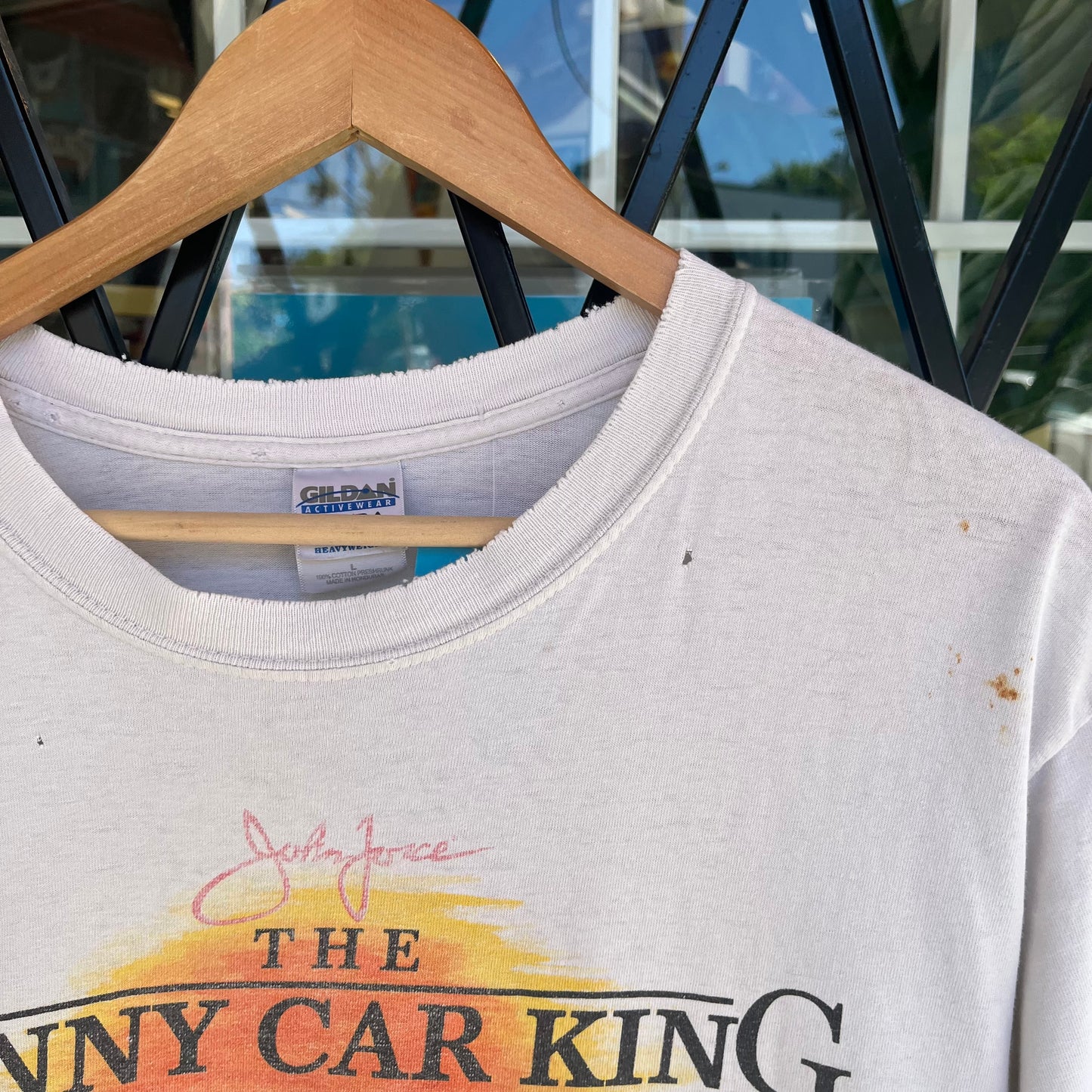 Distressed 2003 John Force Racing Tee - Size L