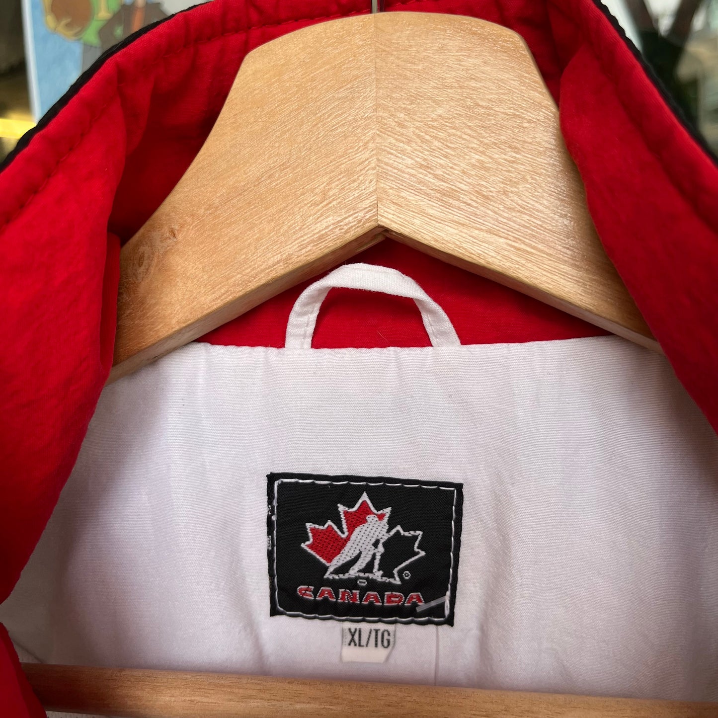 Vintage Team Canada Hockey Windbreaker - Size XL