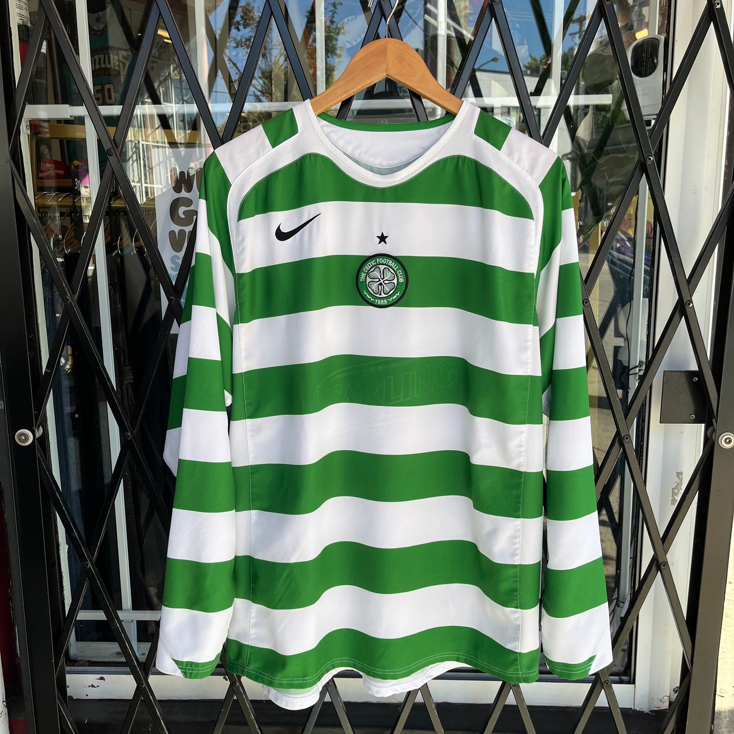 2005 Nike Celtic FC Long Sleeve Jersey - Size L