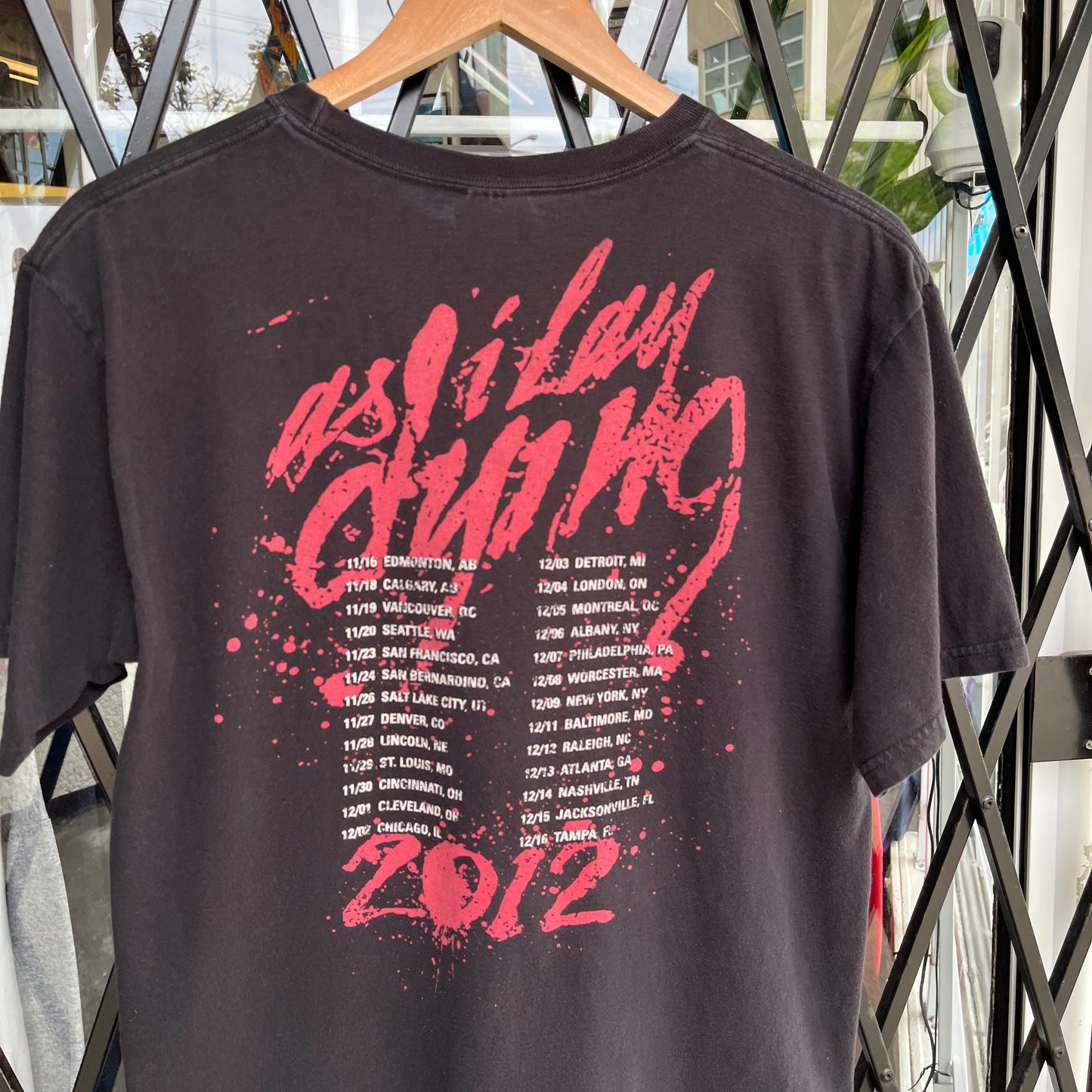 2012 As I Lay Dying Tour Tee - Size M