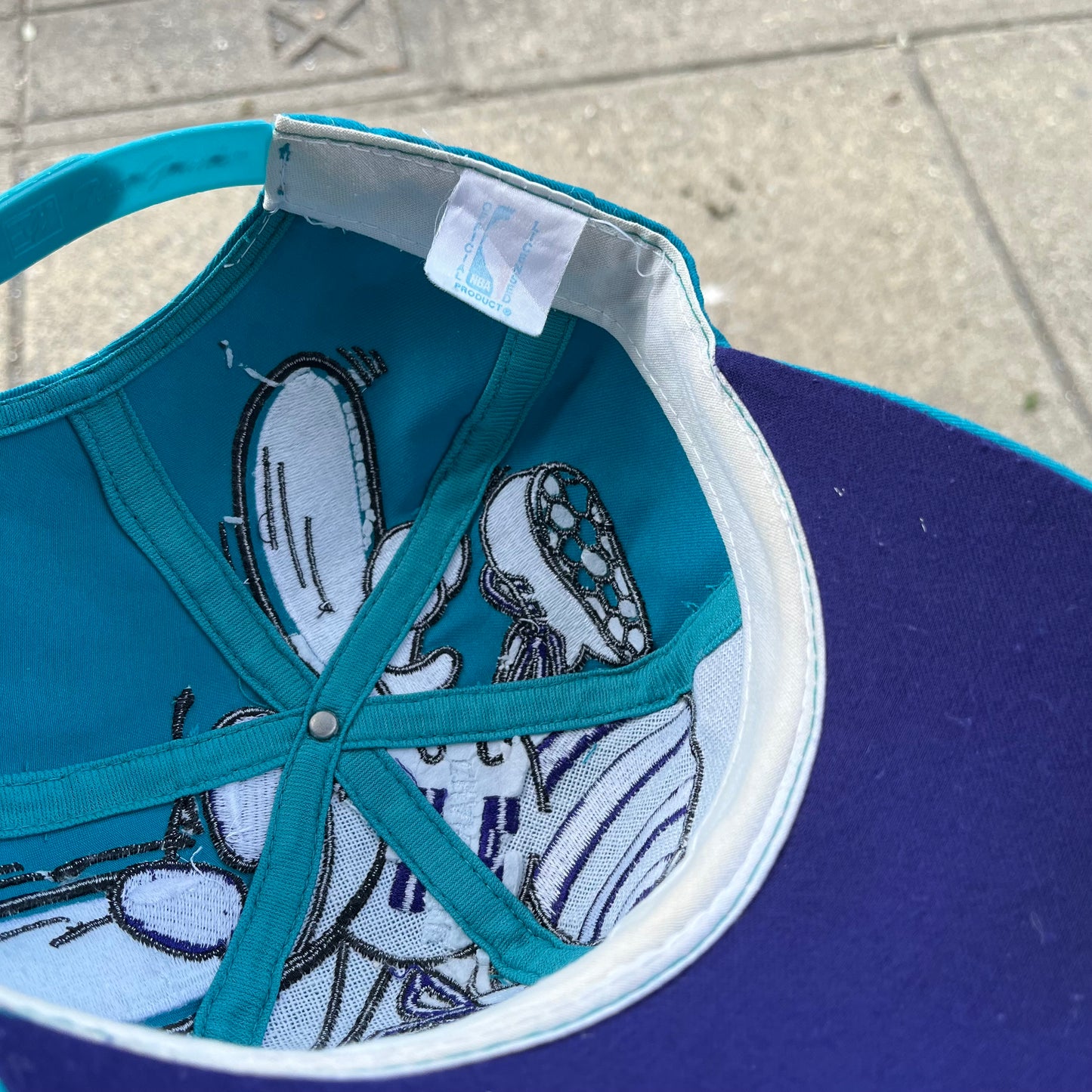 Vintage The Game Charlotte Hornets Big Logo Snapback