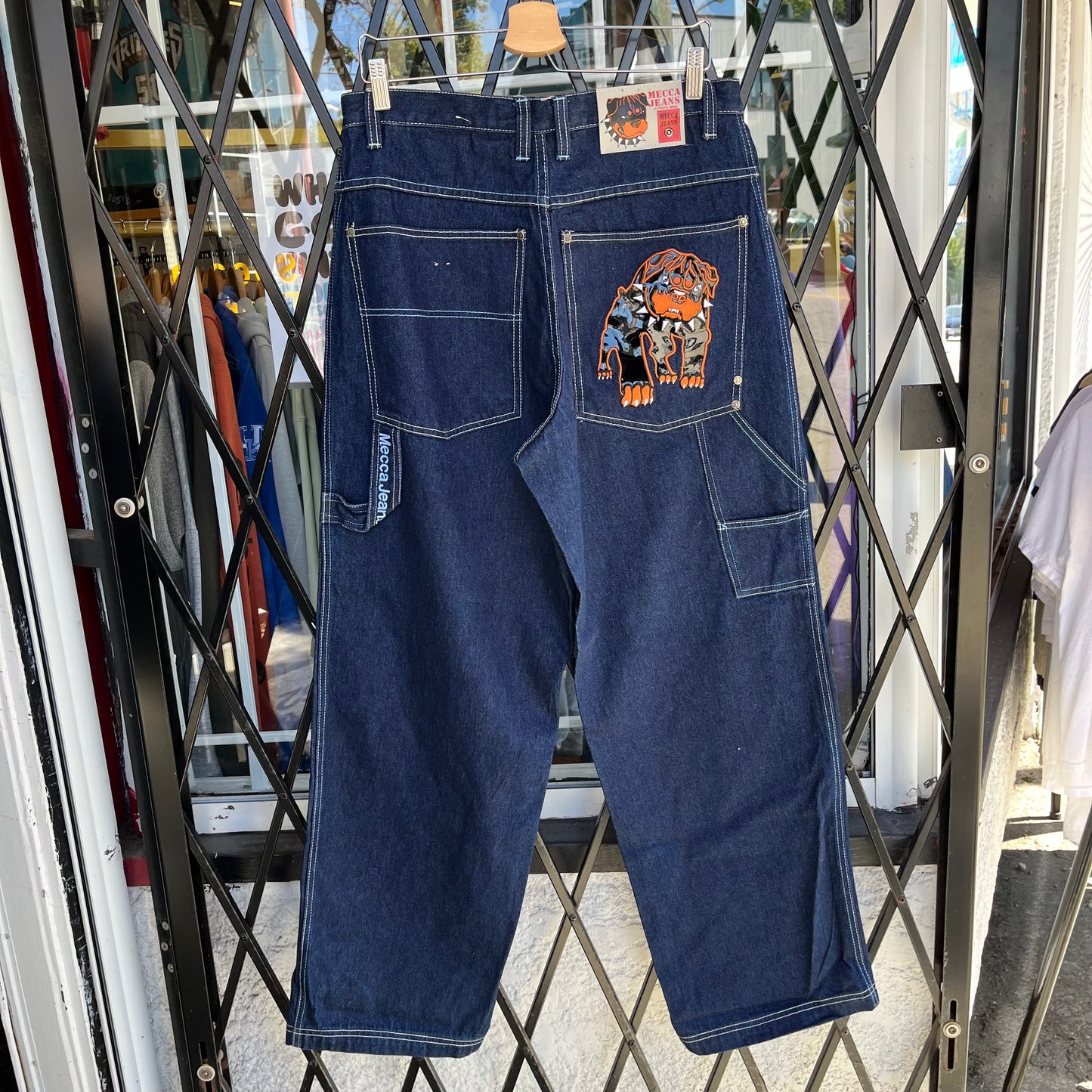 Y2K Mecca Rottweiler Baggy Jeans - Size 32W