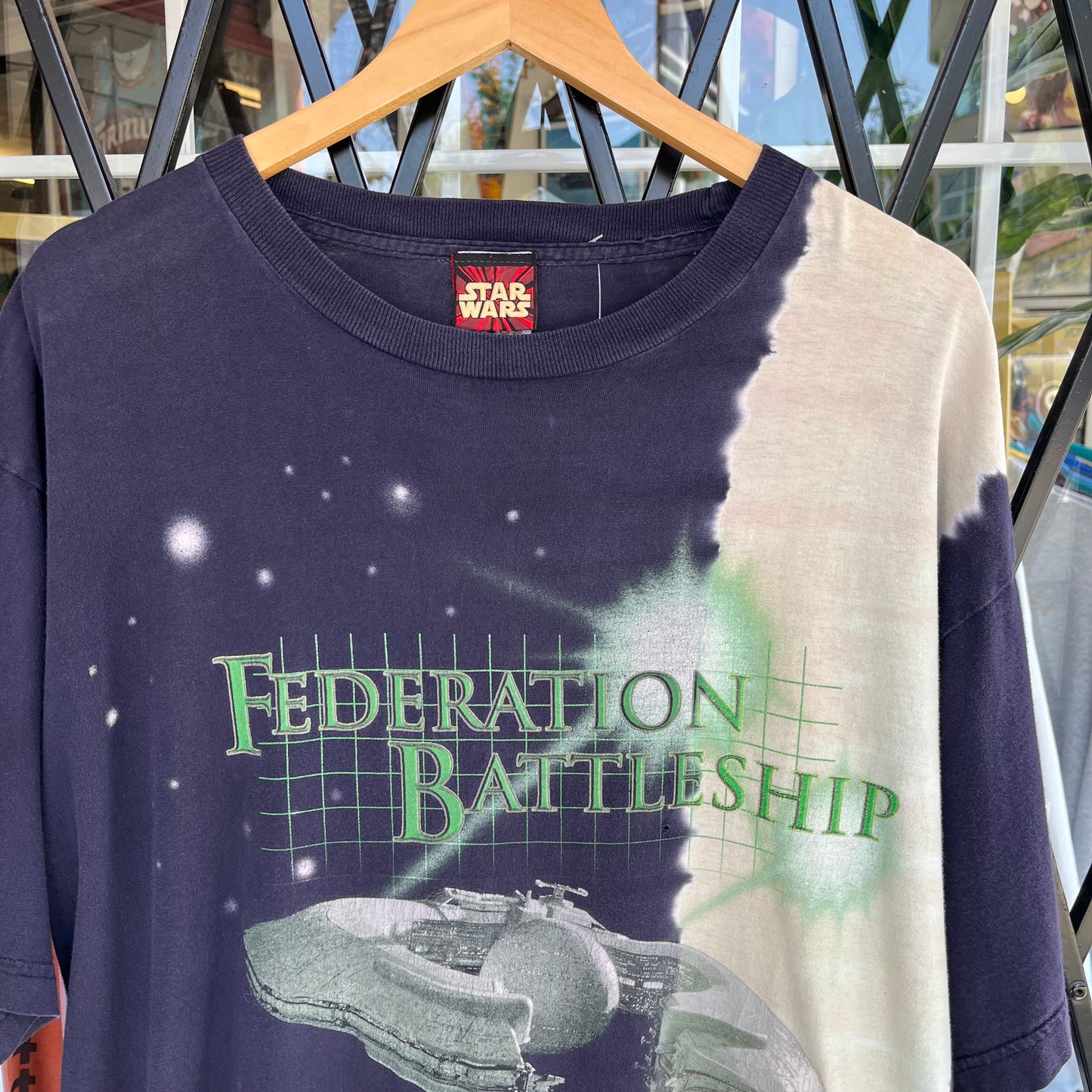 Vintage Starwars Trade Federation Battleship Tee - Size L