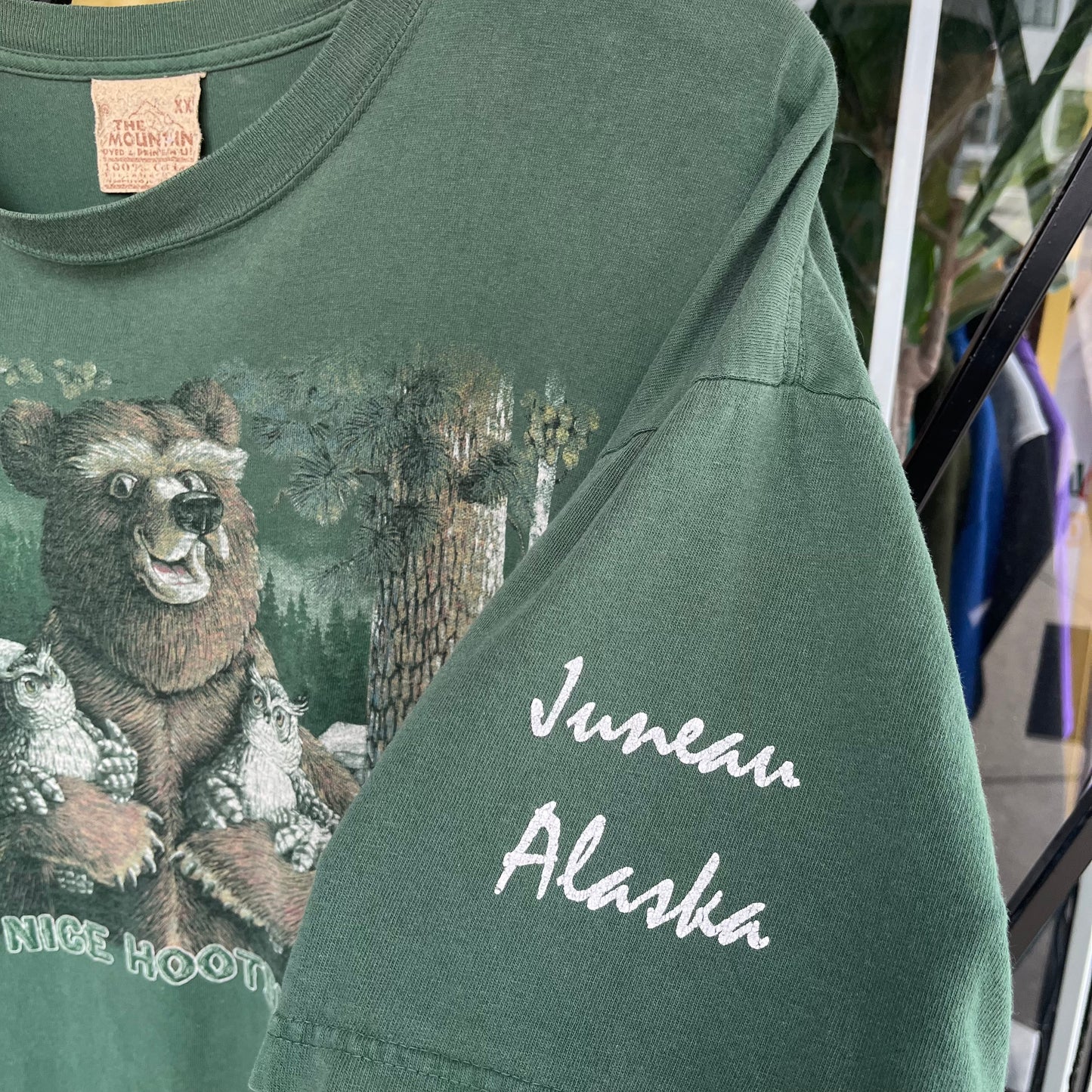 Vintage Y2K Grizzly Bear Alaska Souvenir Tee - Size XXL