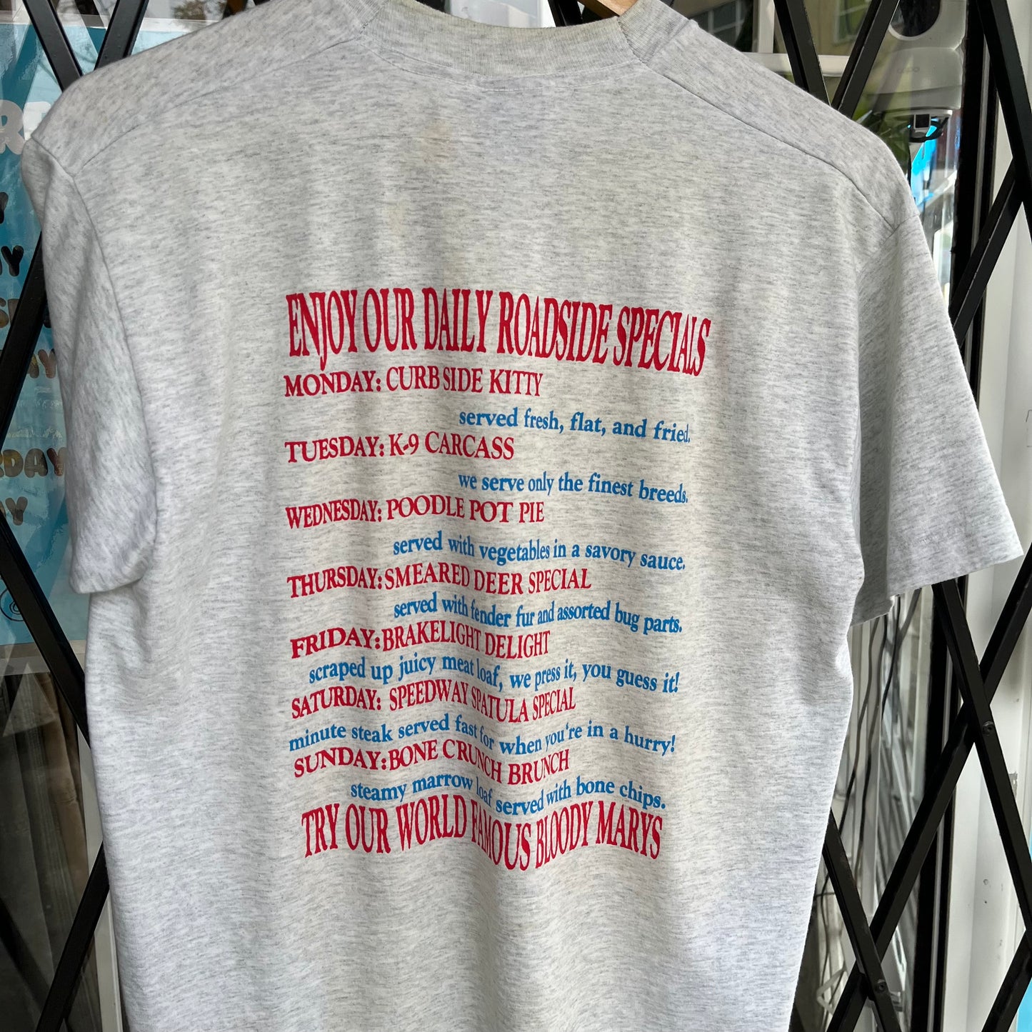Vintage Road Kill Cafe Parody Tee - Size L