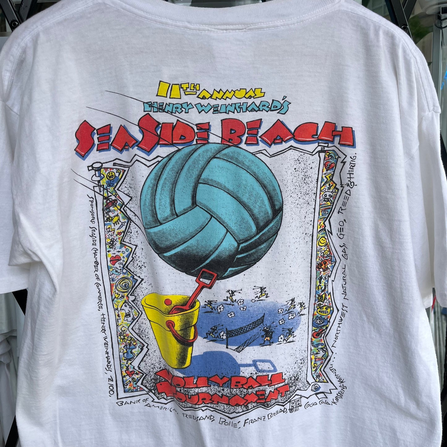 1992 Beach Volleyball Tournament Tee - Size L