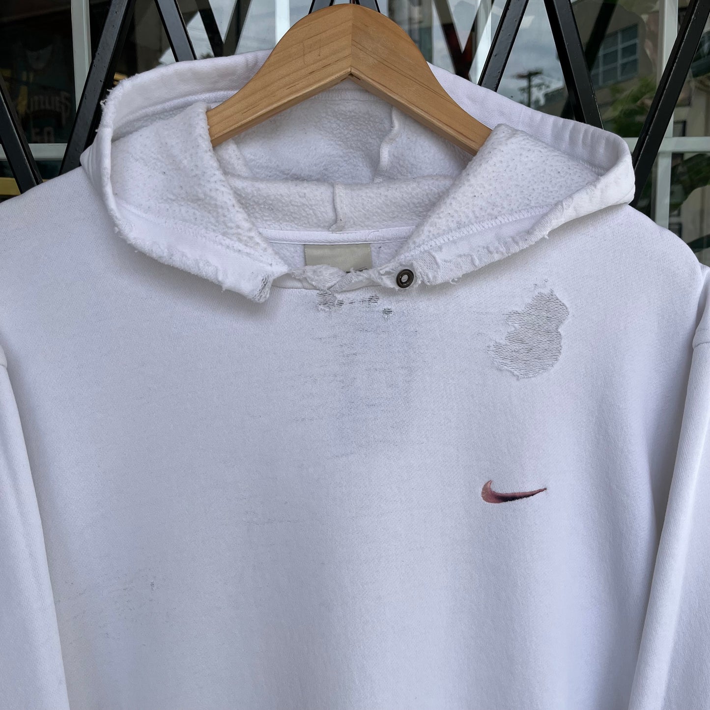 Distressed Vintage Nike Hoodie - Size XXL