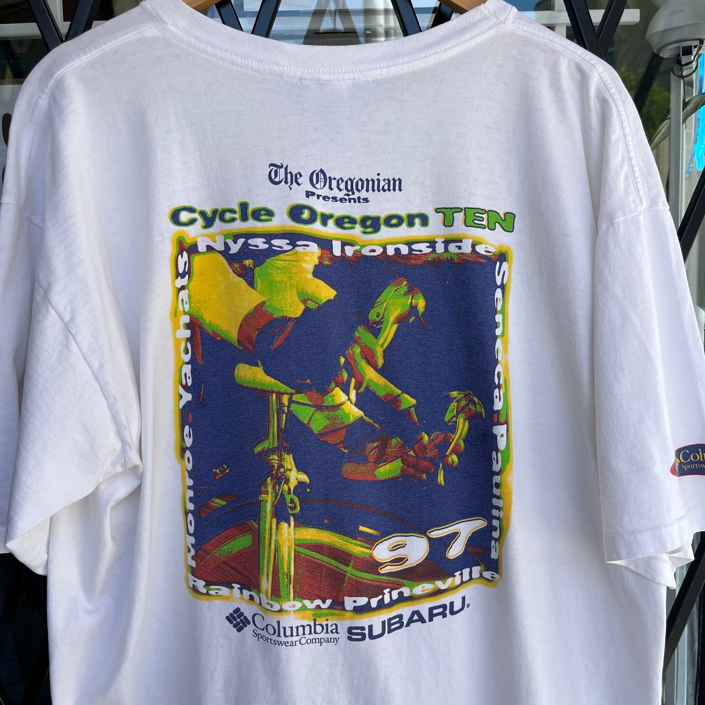 1997 Columbia Cycle Oregon Ten Tee - Size XL
