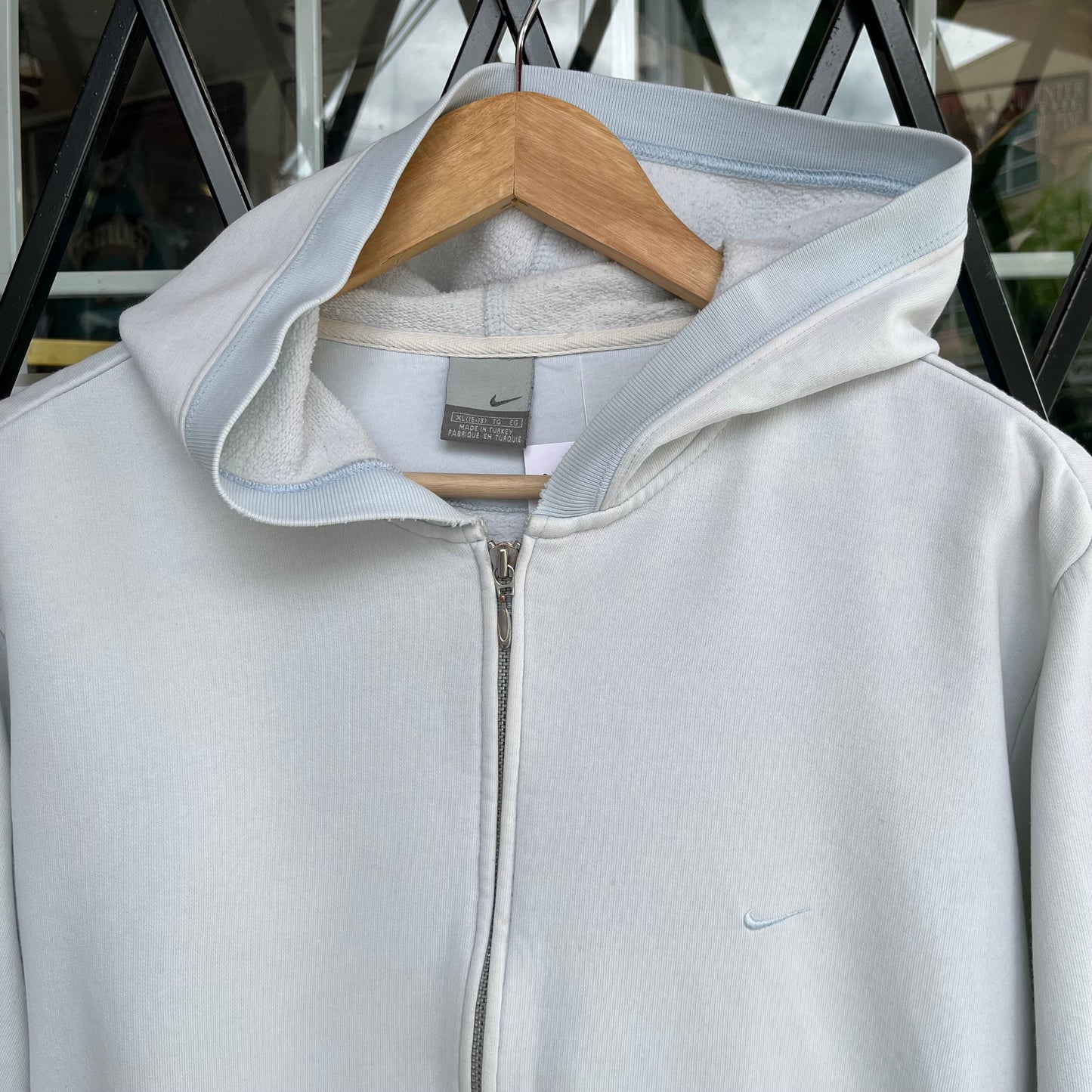 Vintage Nike Cropped Hoodie - Size Womens XL