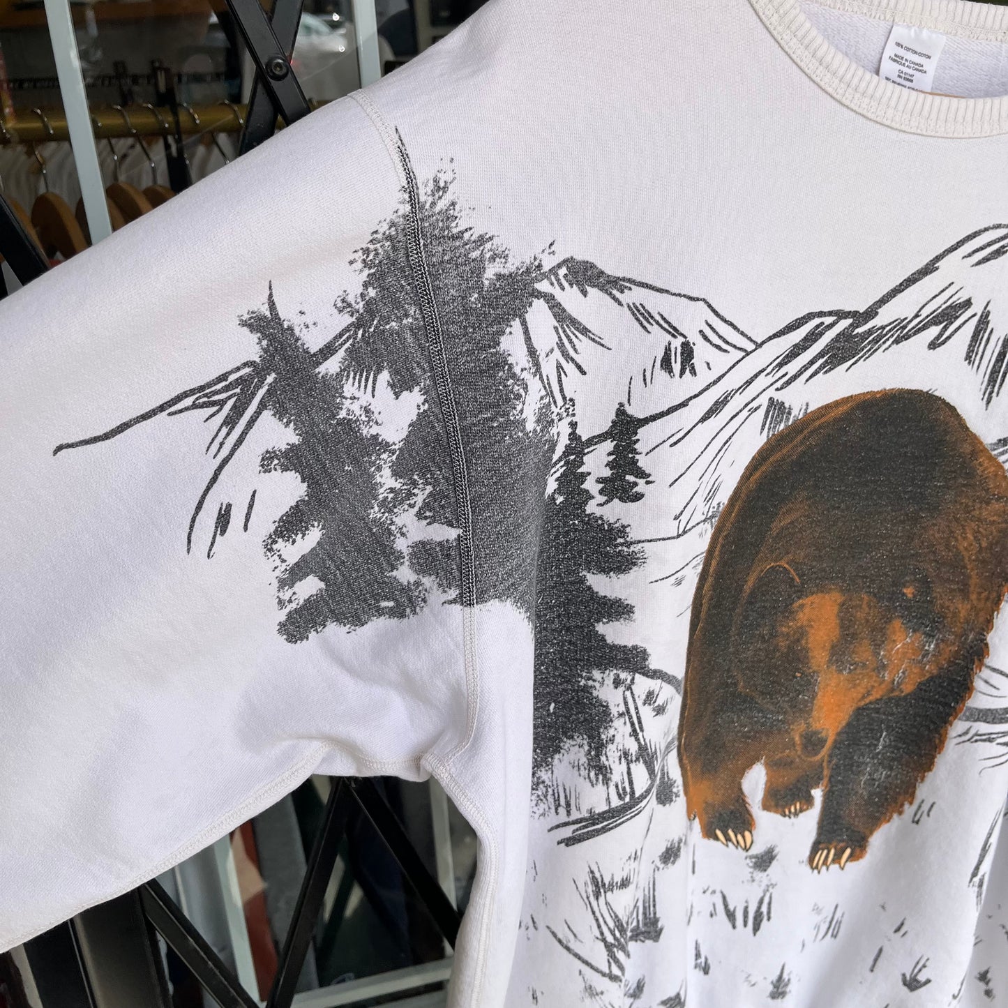 Vintage Bear Oversized Crewneck - Size XXL