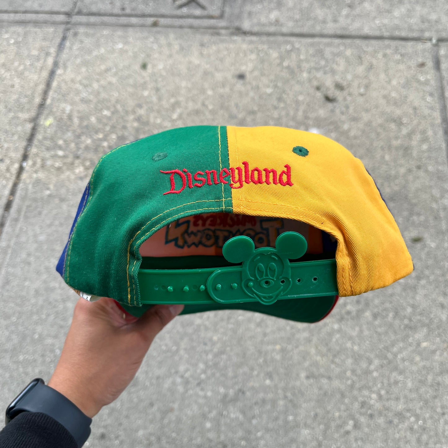 Vintage Disneyland Toon Town Colour Block Snapback