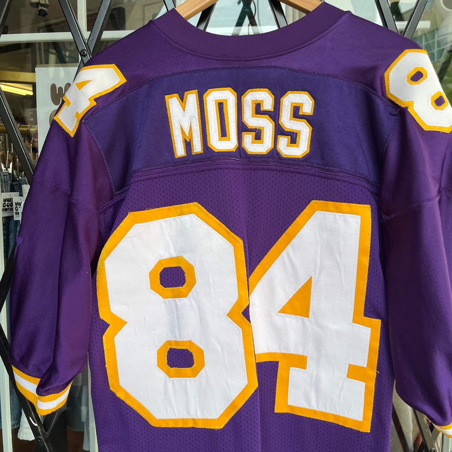 Vintage Russell Minnesota Vikings Randy Moss Authentic Stitched Jersey - Size 48 (XL)