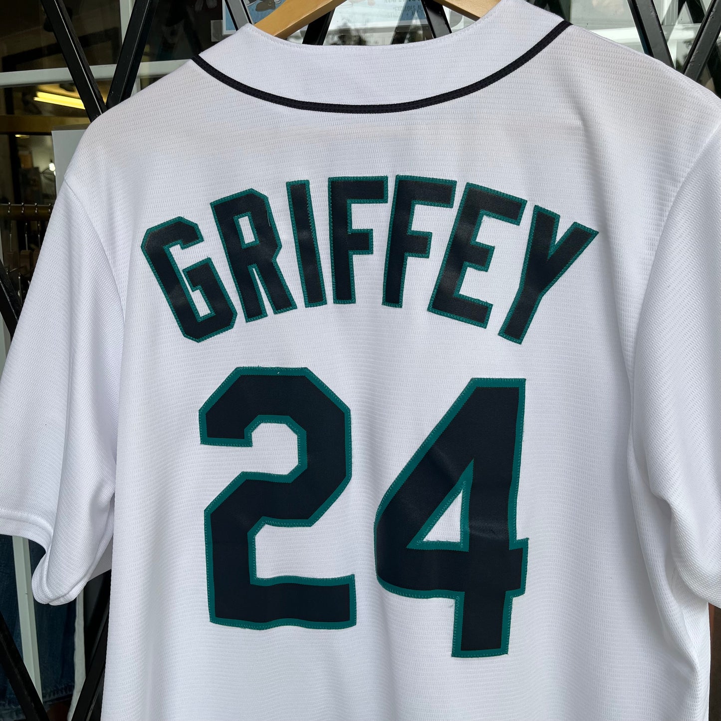 Seattle Mariners Majestic Throwback Ken Griffey Jersey - Size L