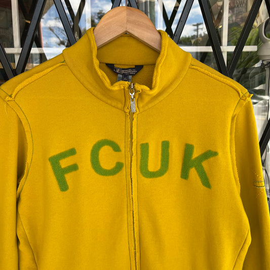 Y2K French Connection UK Zip Up Jacket - Size Womenâs XL