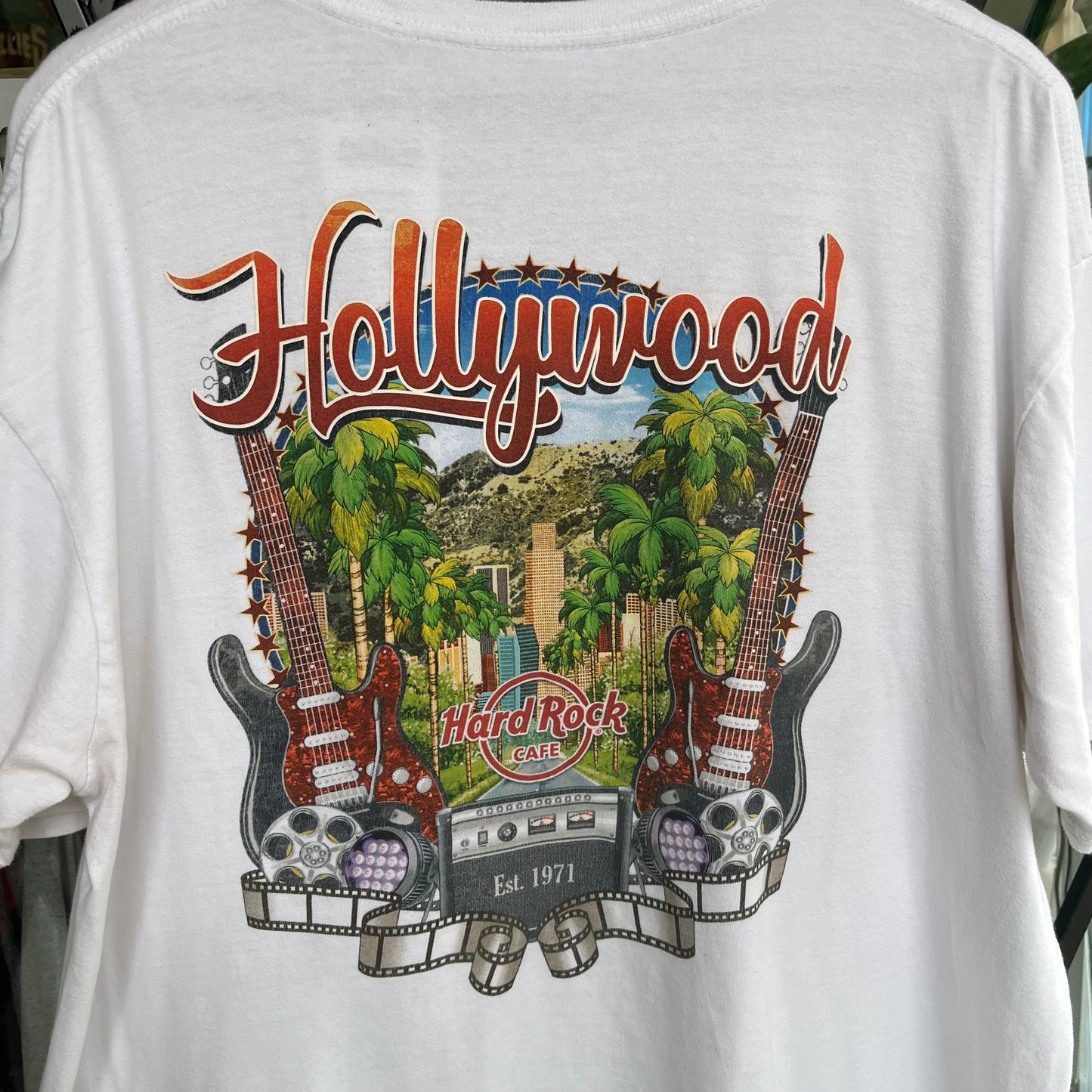 Hard Rock Cafe Hollywood Palm Trees Tee - Size XXL