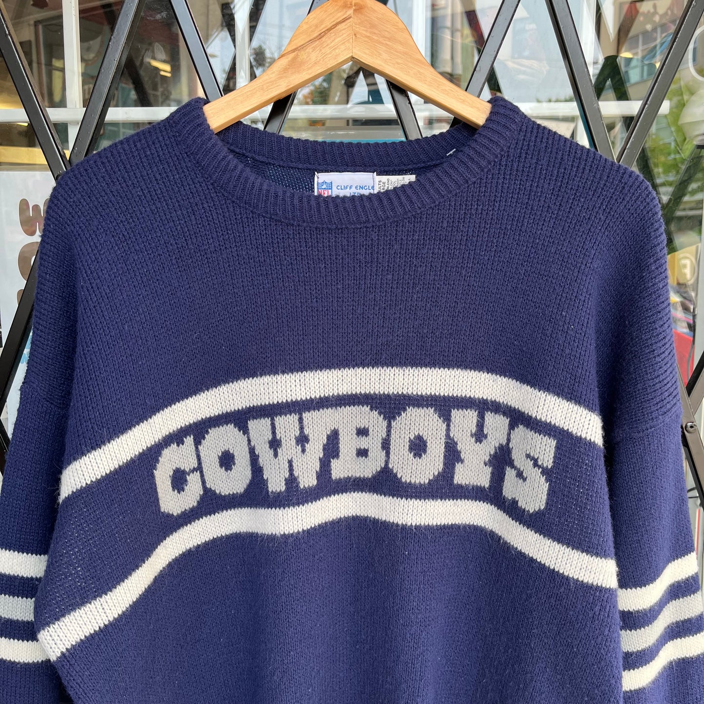 Vintage Dallas Cowboys Cliff Engle Sweater - Size L
