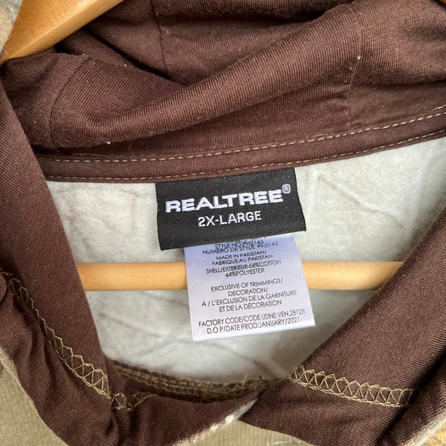 Real Tree Hoodie - Size XXL