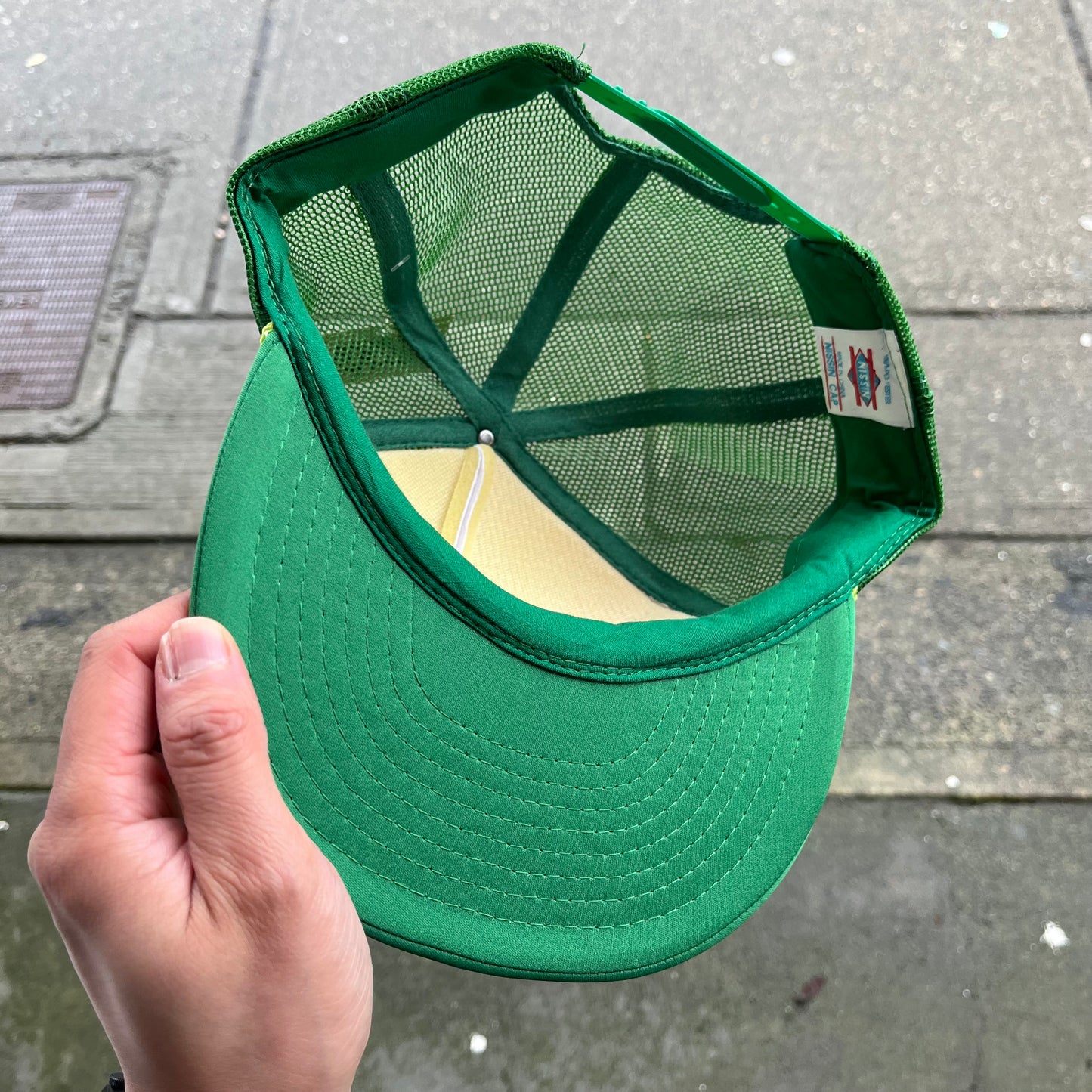 Vintage Fitzgeralds Las Vegas Trucker Hat Green