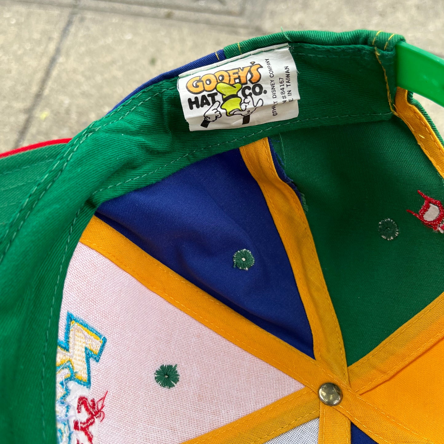 Vintage Disneyland Toon Town Colour Block Snapback