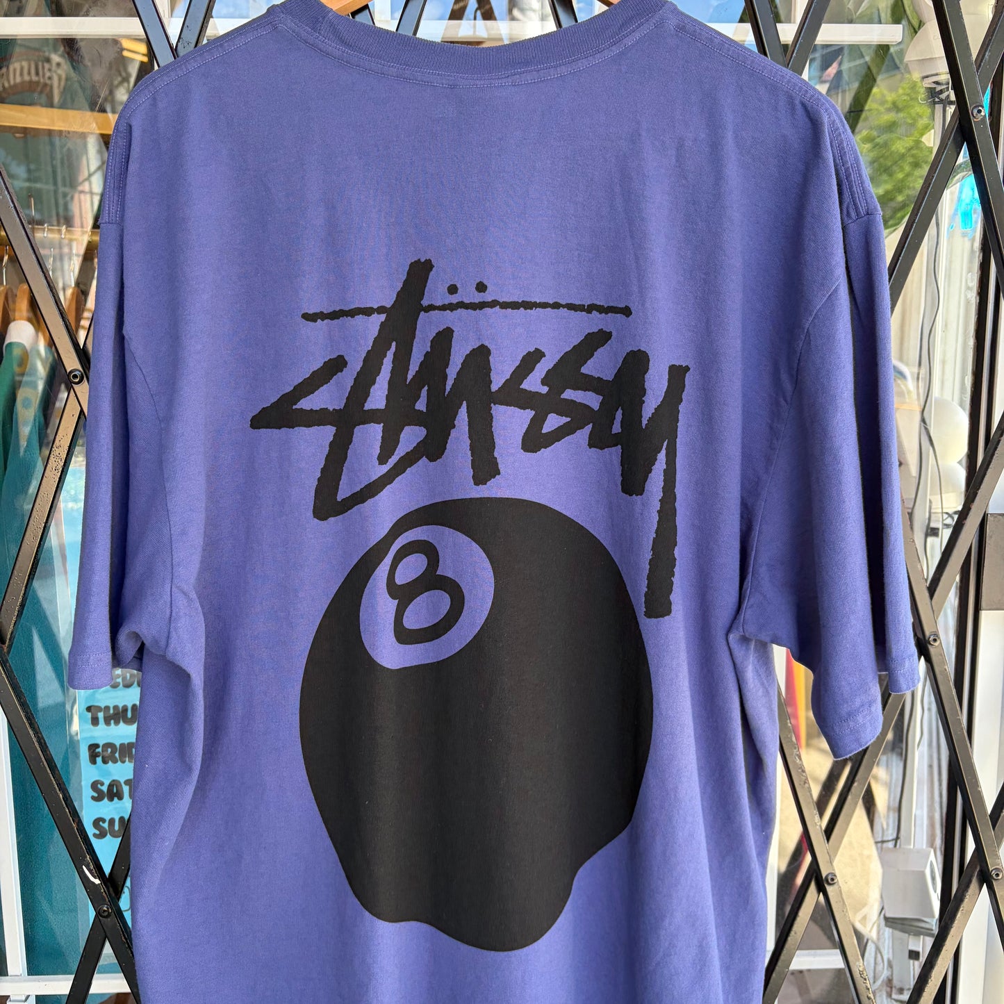 Stussy 8 Ball Tee Indigo - Size XL