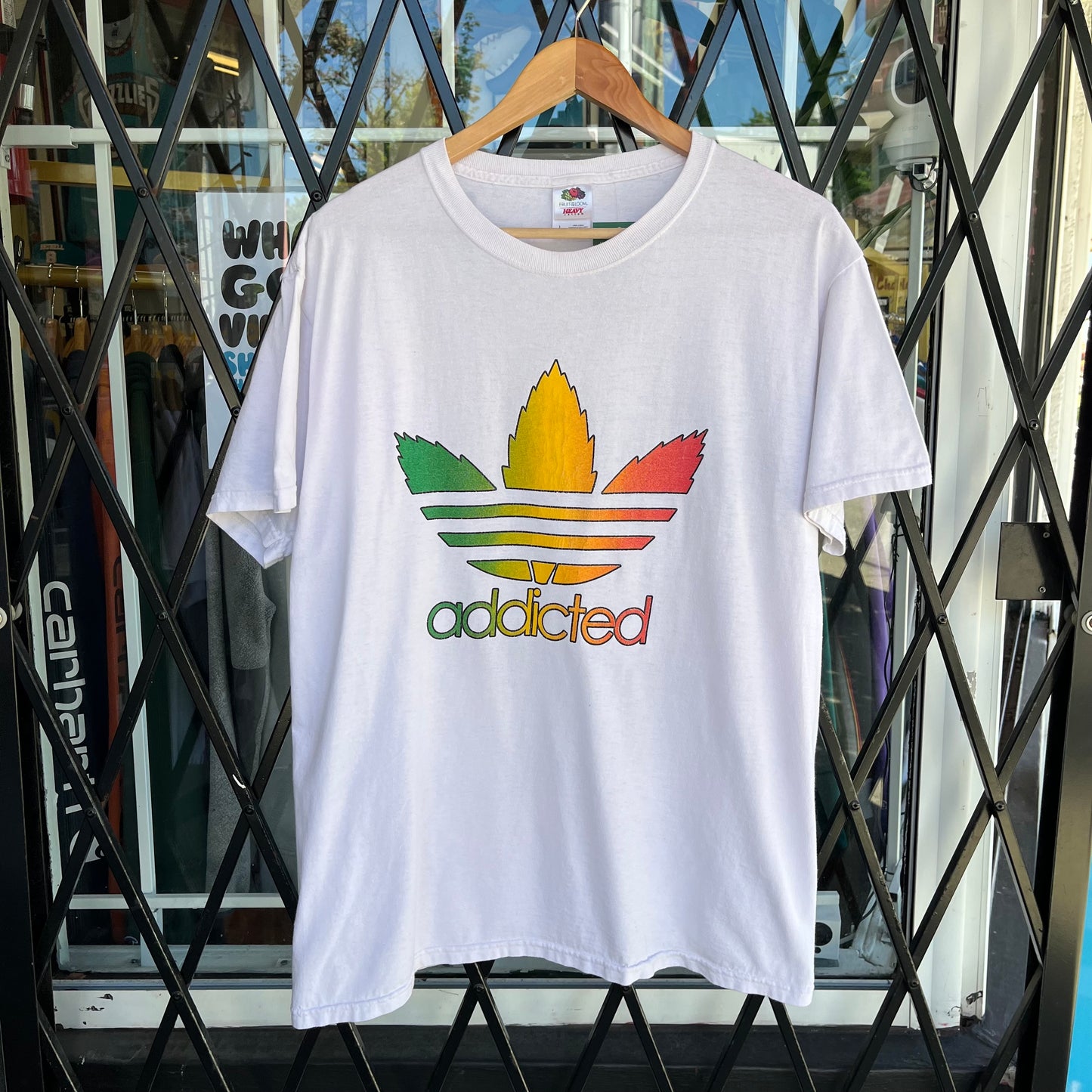 Adidas Weed Parody Tee - Size L