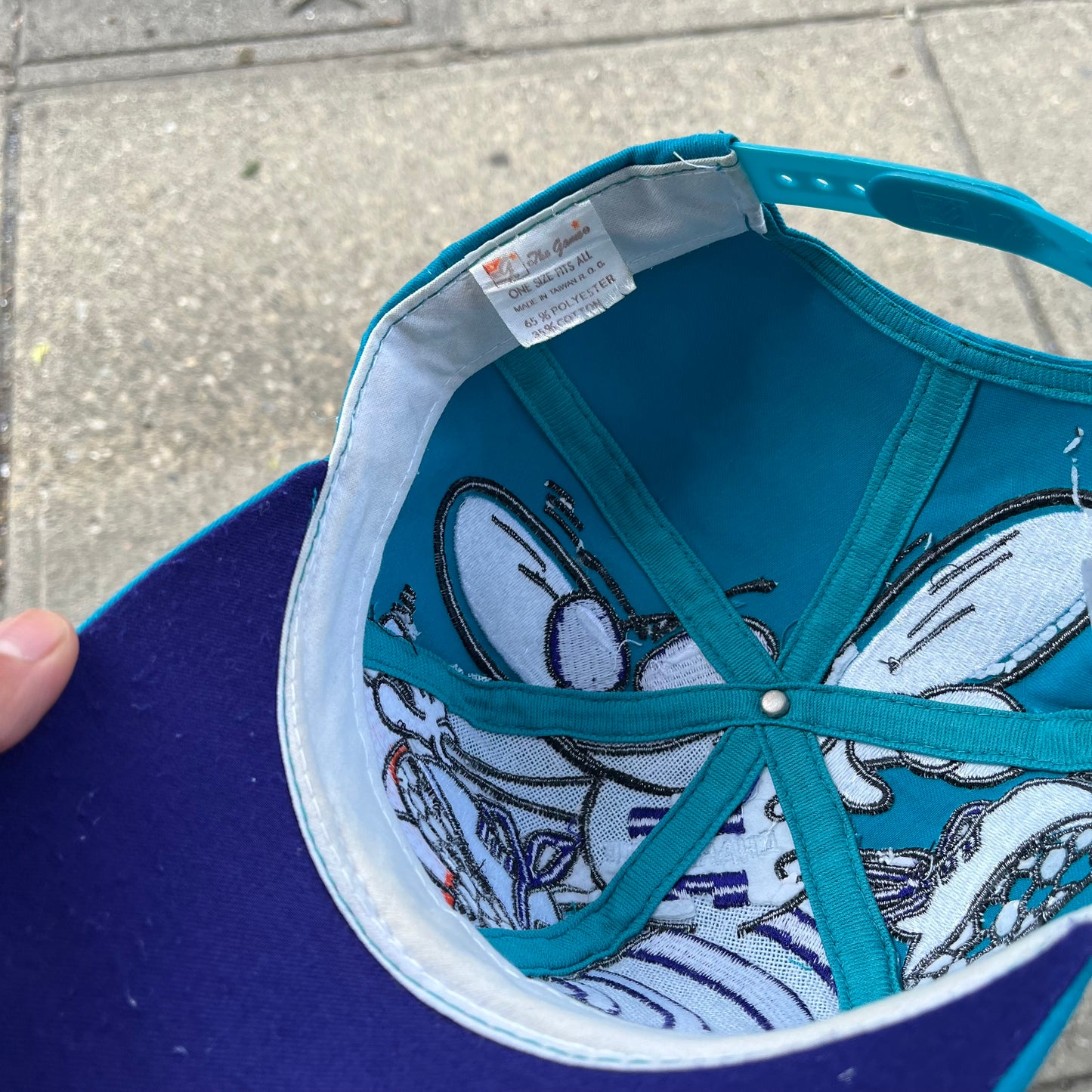 Vintage The Game Charlotte Hornets Big Logo Snapback