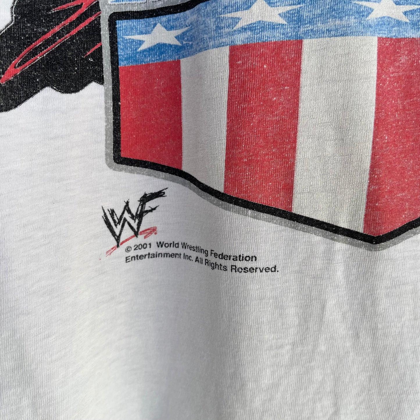 2001 WWE Kurt Angle Wrestling Tee - Size XL