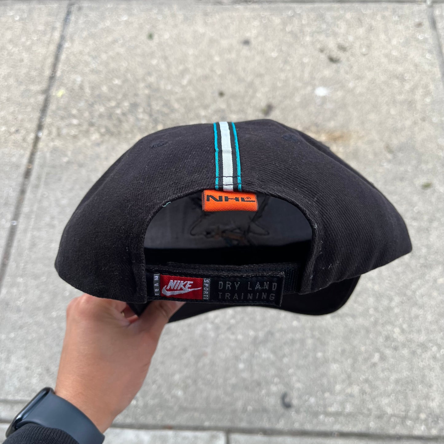 Vintage Nike San Jose Sharks Velcro Back Hat