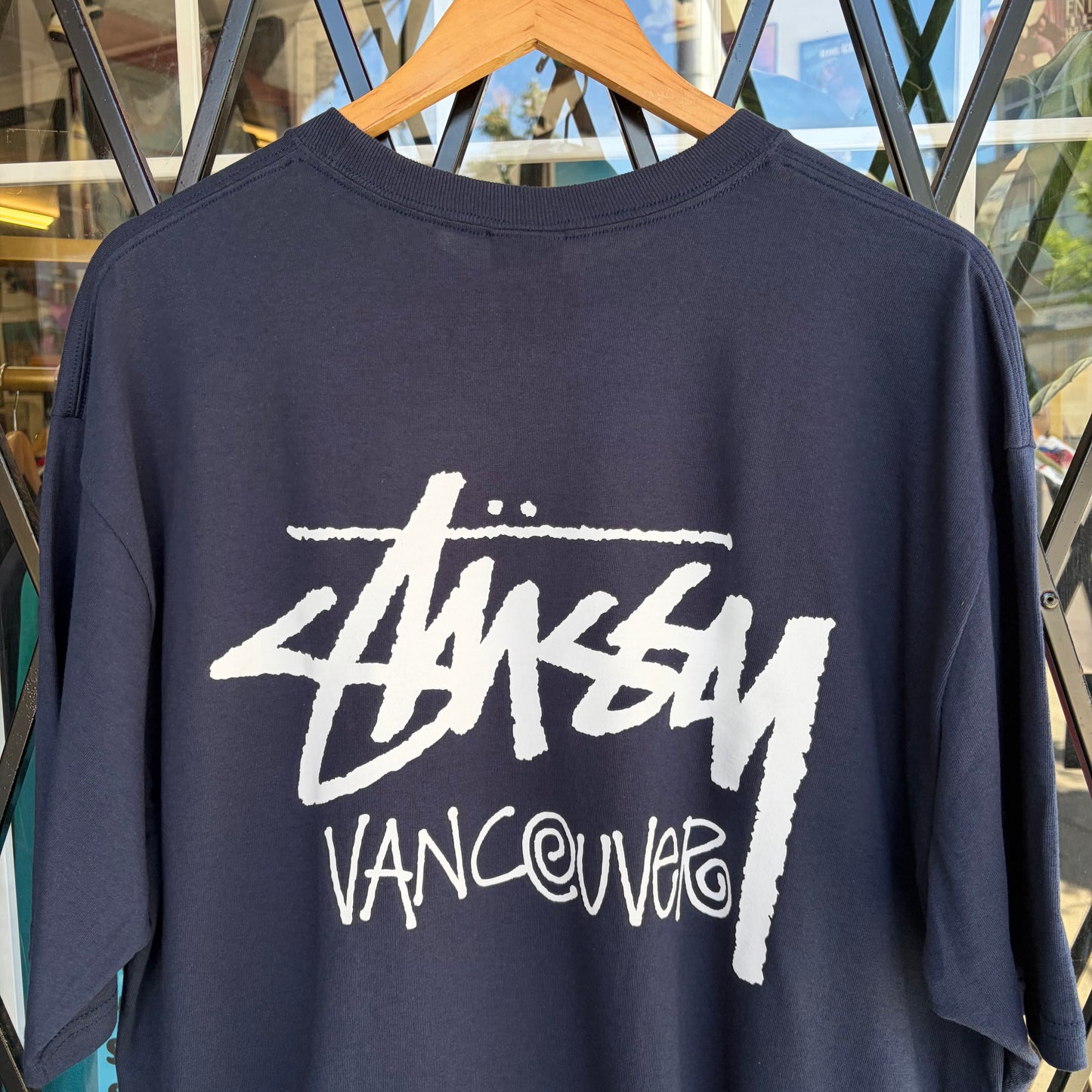 Stussy Vancouver Stock Tee Navy - Size XL