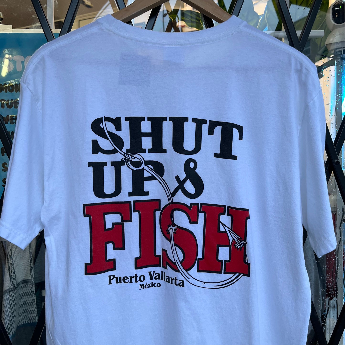 Shut Up & Fish Souvenir Tee - Size L