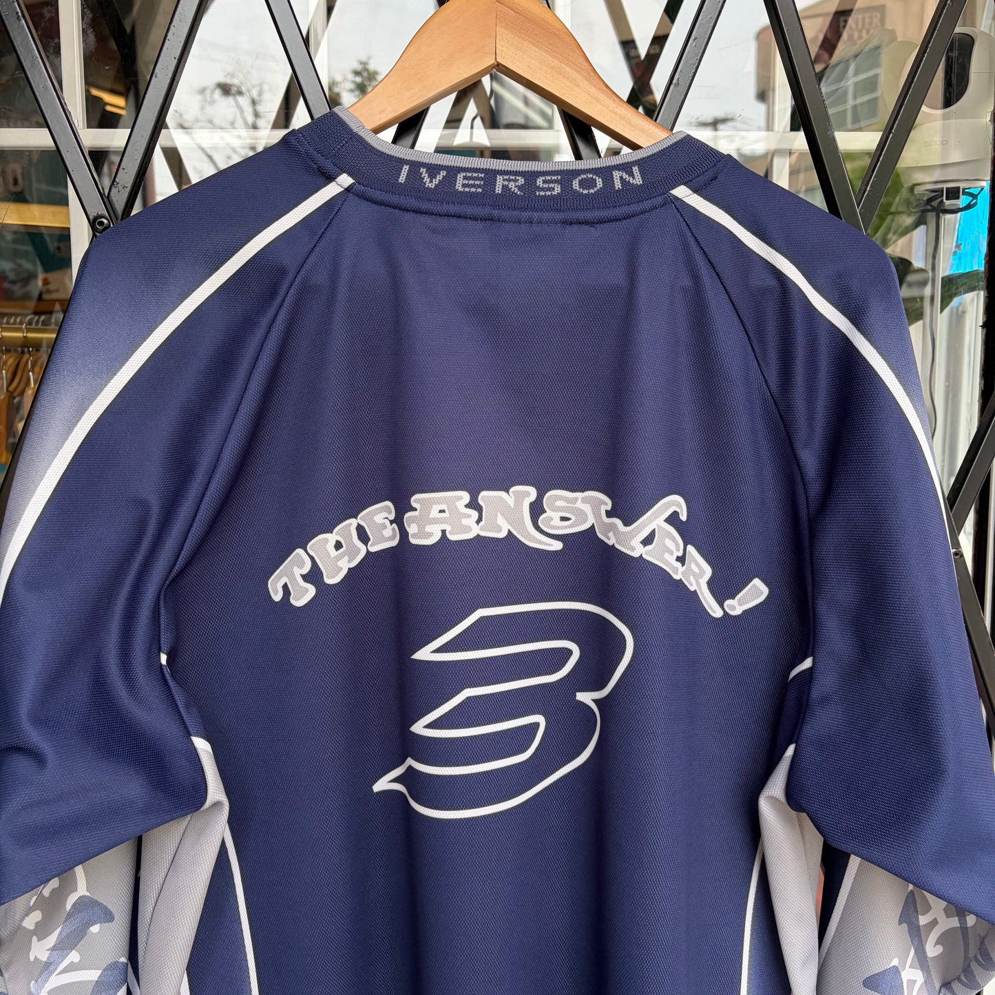 Vintage Reebok Allen Iverson Long Sleeve Racing Jersey - Size XL