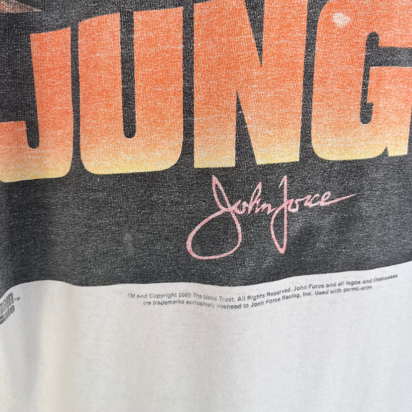 Distressed 2003 John Force Racing Tee - Size L