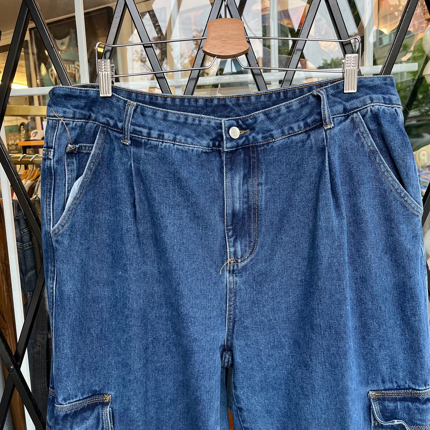 Y2K Wake Baggy Jeans - Size 38W