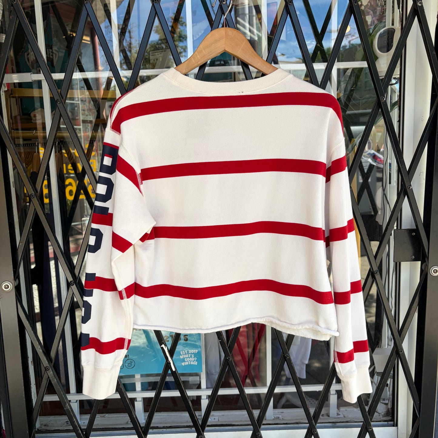 Polo Ralph Lauren Striped Cropped Crewneck - Size L