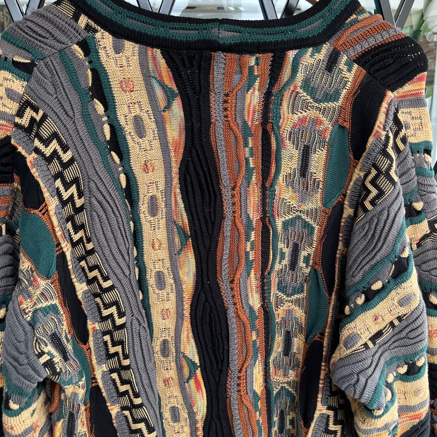 Vintage Tundra Coogi Style Cardigan - Size L