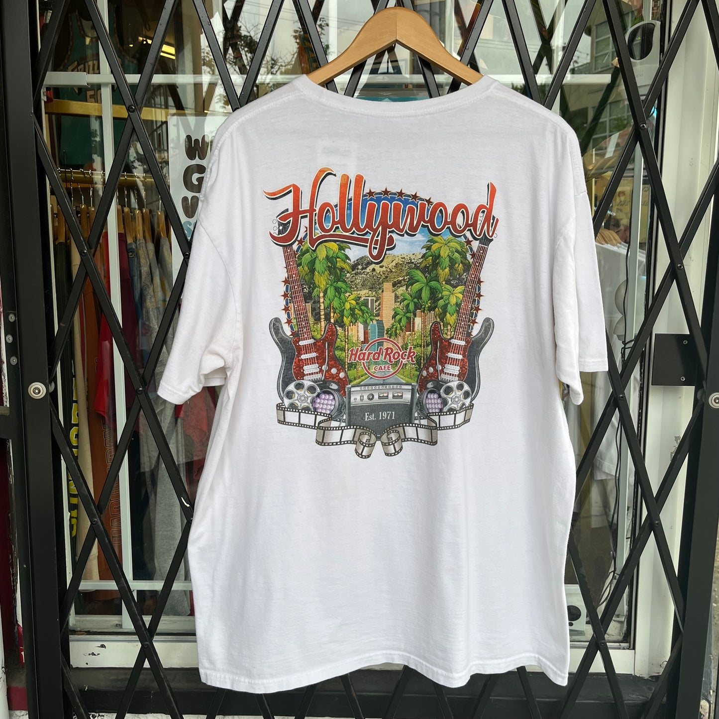 Hard Rock Cafe Hollywood Palm Trees Tee - Size XXL