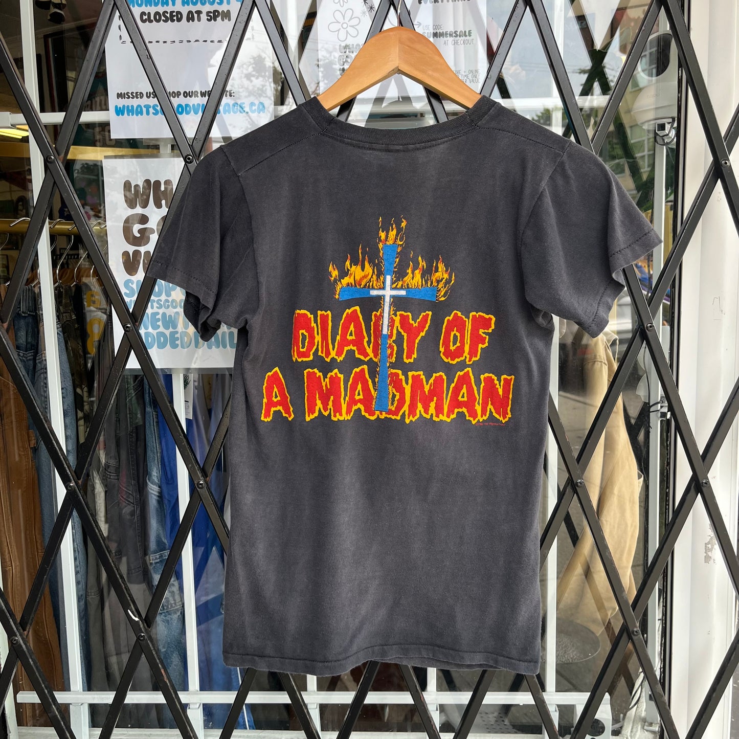 1982 Ozzy Osbourne Diary of a Madman Tee - Size M