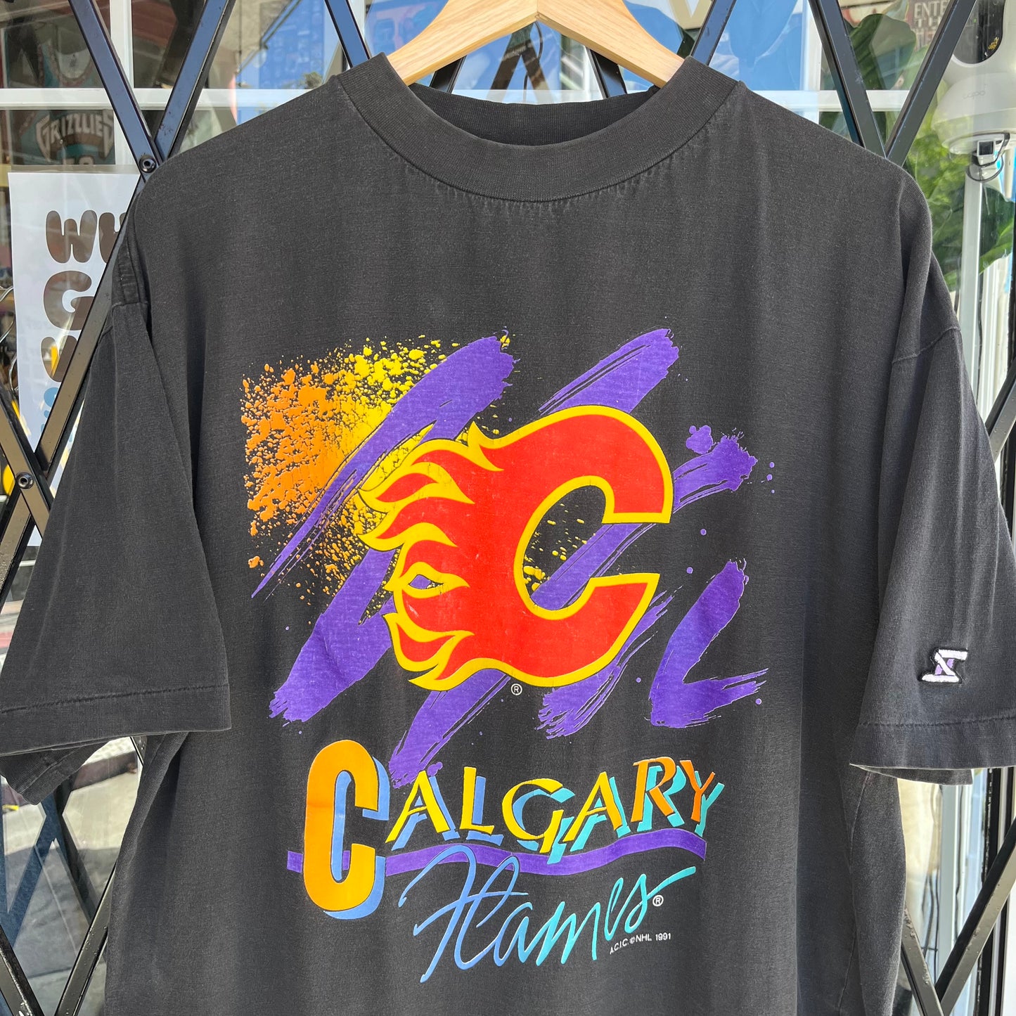 1991 Calgary Flames Tee - Size L