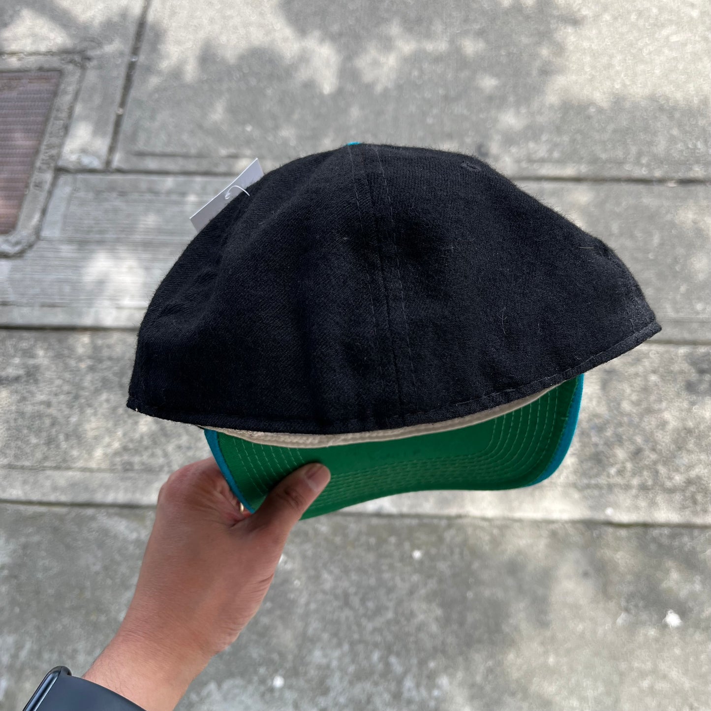 Vintage San Jose Sharks Script Fitted Hat