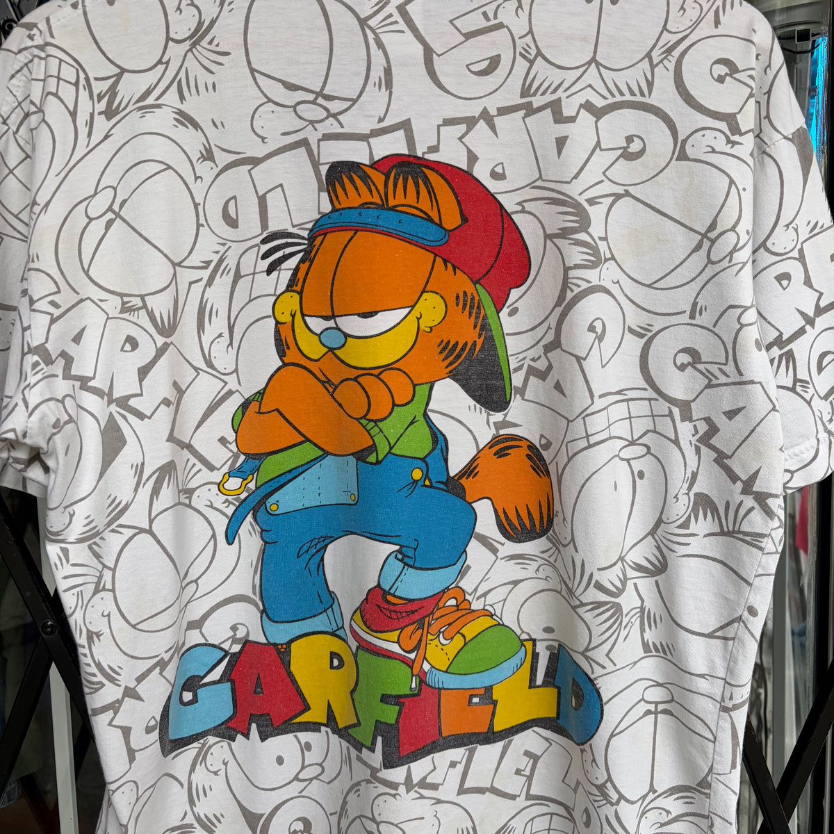 Vintage Garfield AOP Tee - Size M